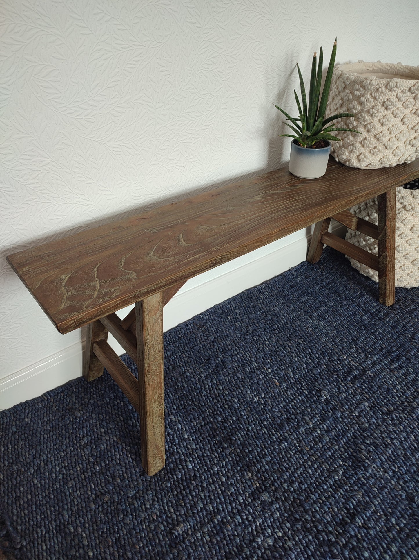 Native Home Dark Blue Jute Rug