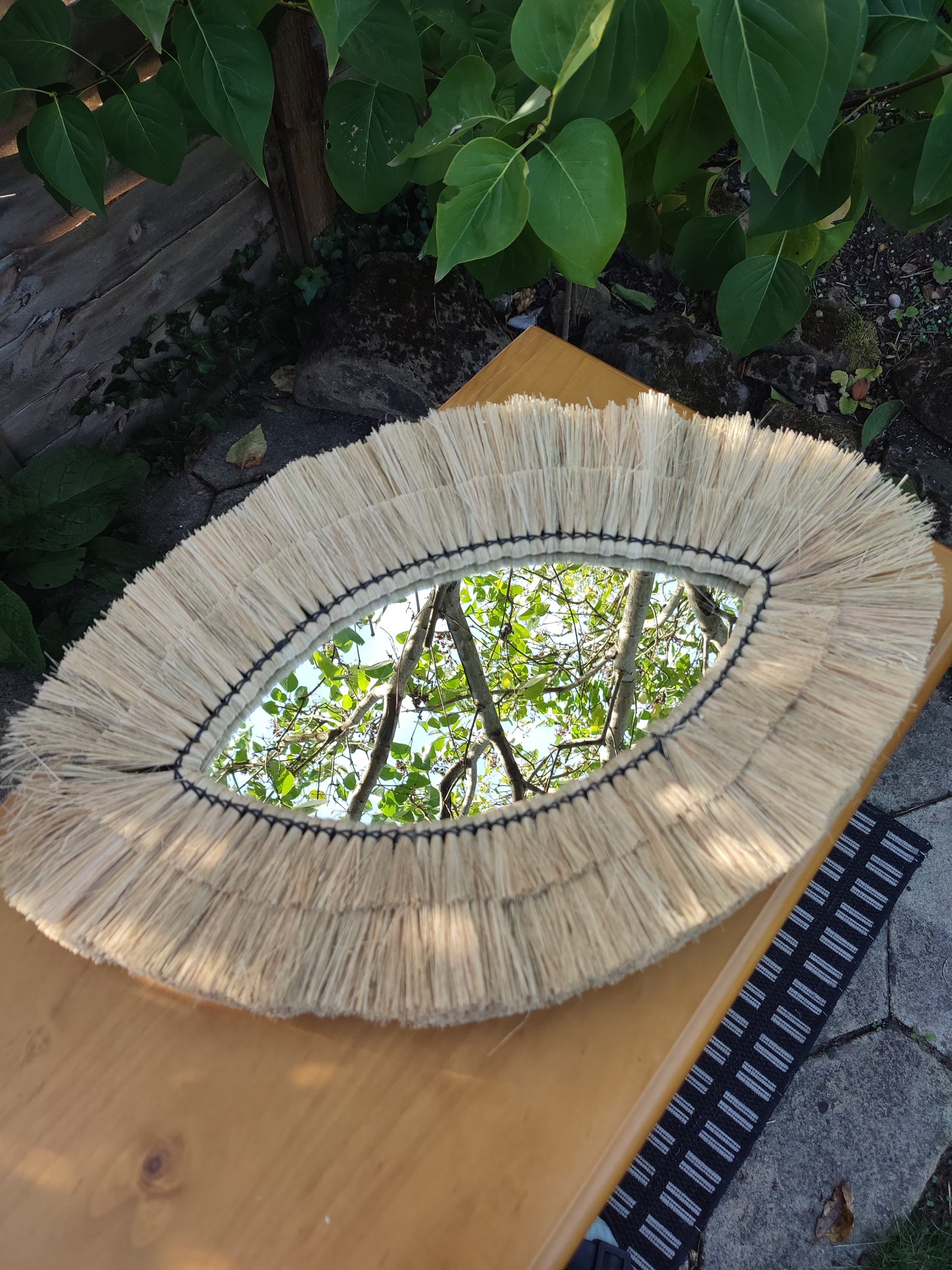 Decorative Grass Mirror