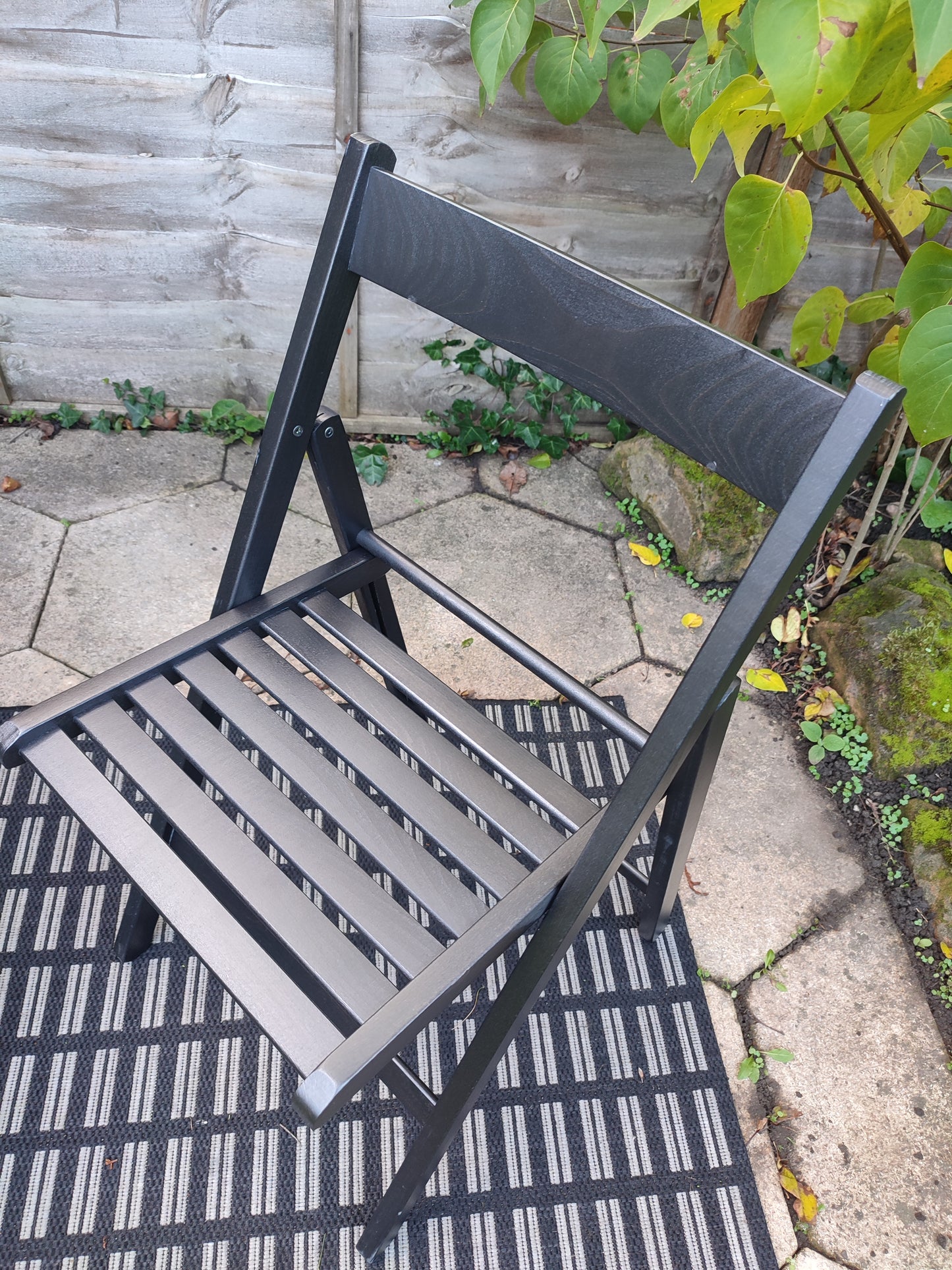 Black Beech Folding Chairs