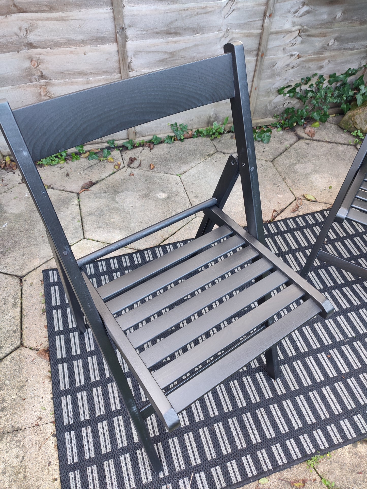 Black Beech Folding Chairs