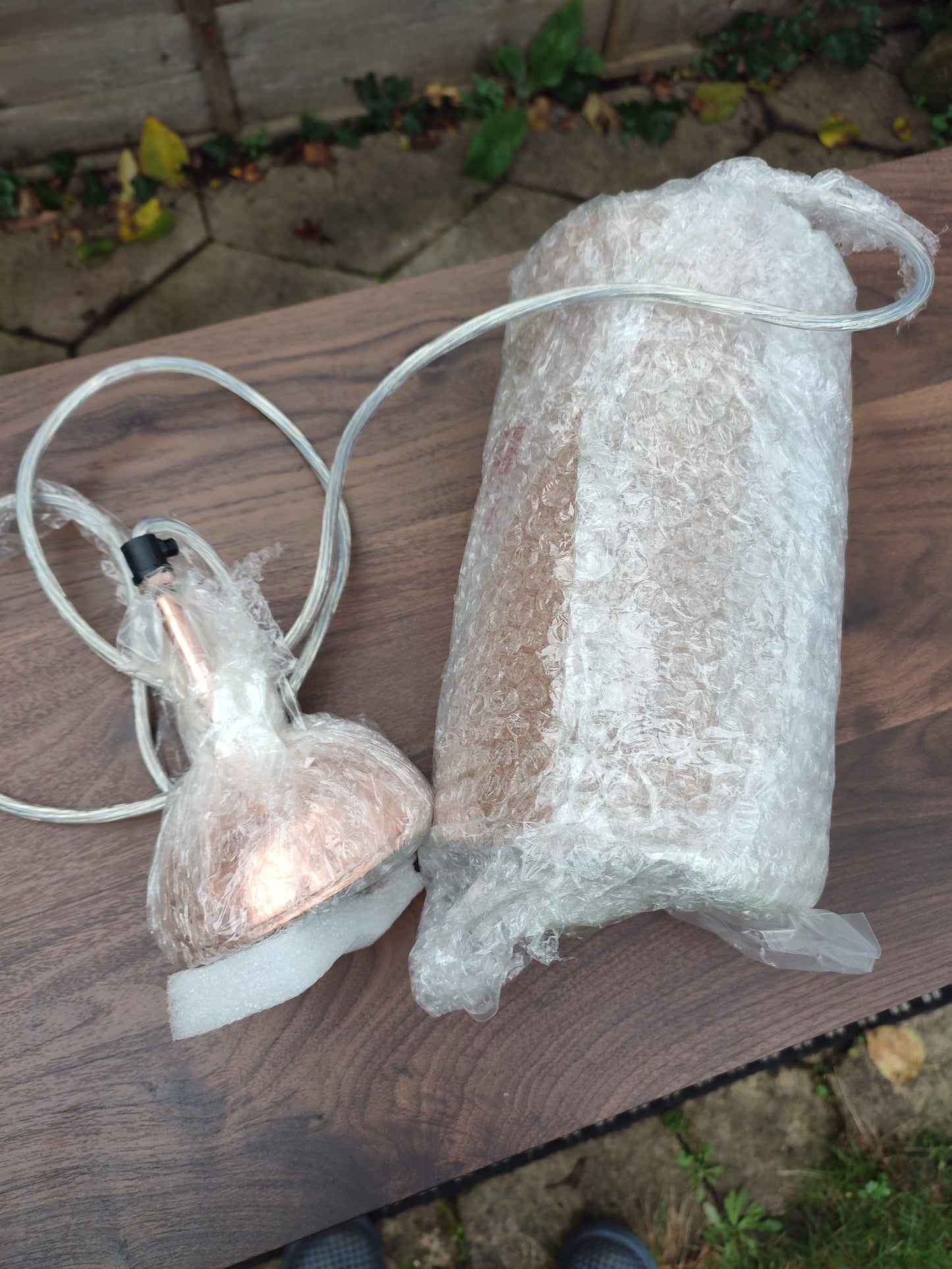 Cork and Rose Metal Ceiling Light