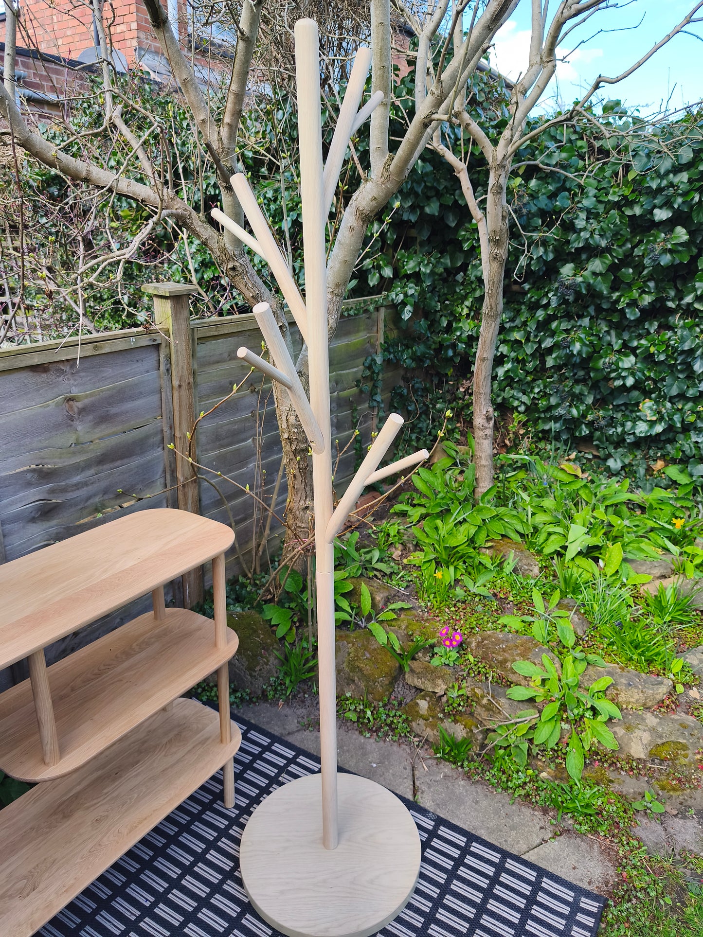 Solid Oak Coat Rack