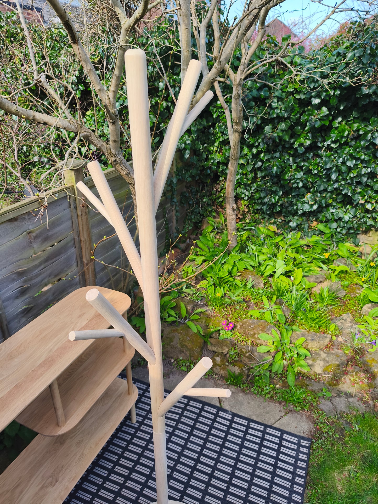 Solid Oak Coat Rack