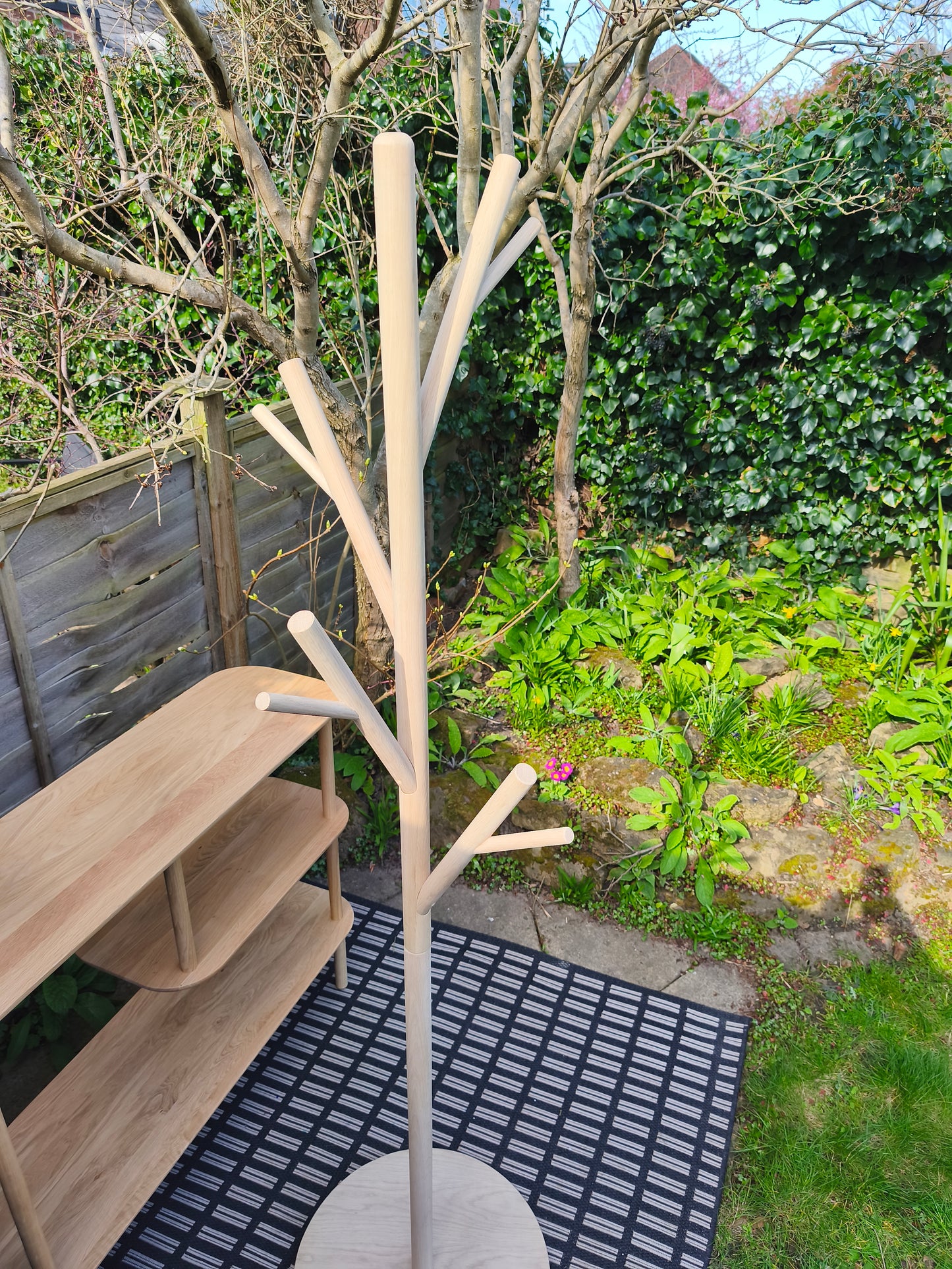 Solid Oak Coat Rack