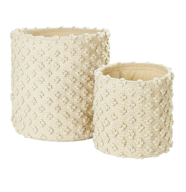 JD Williams Storage Baskets in Cream