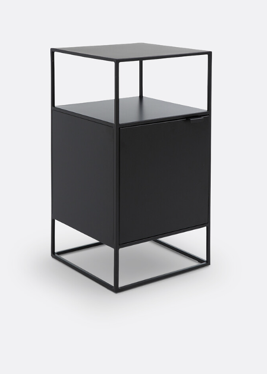 La Redoute Hiba 1 Door Metal Bedside Table