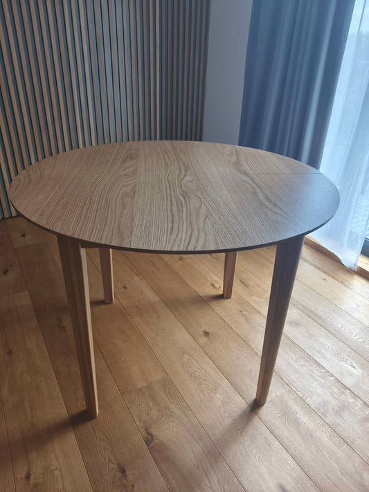 La Redoute Tioga Oak Veneer Extendable Dining Table 4-8 seats