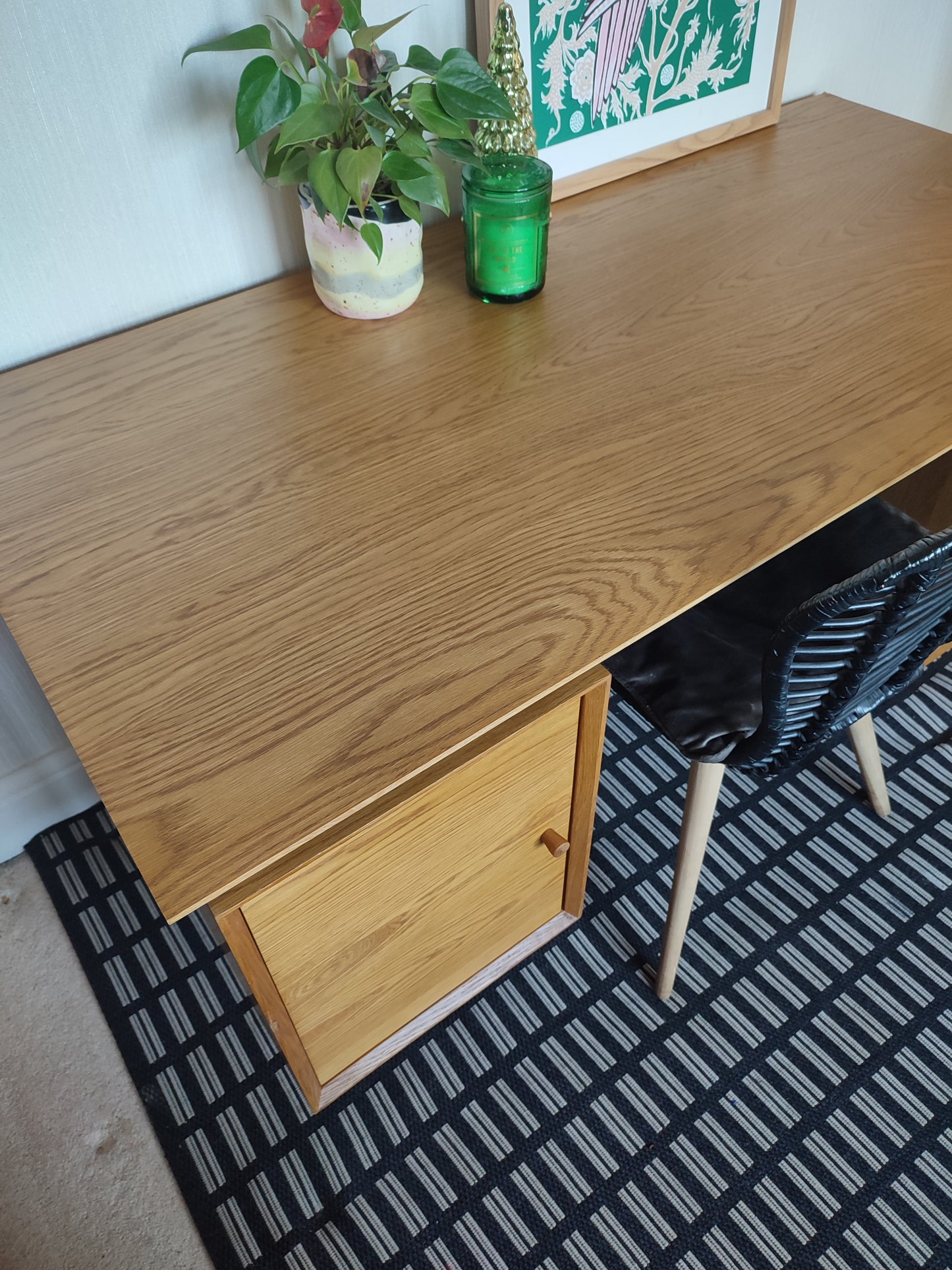 Vintage Style Desk with two cupboards