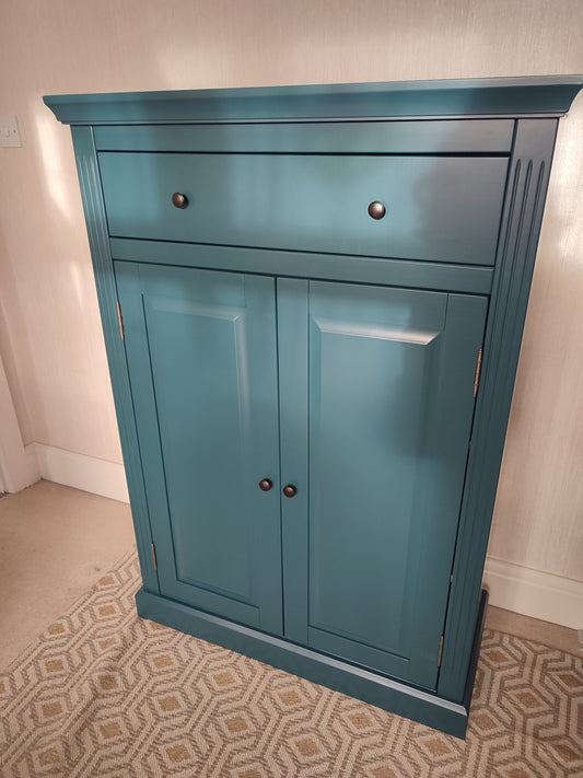 Solid Pine Poiret Sideboard In Prussian Blue