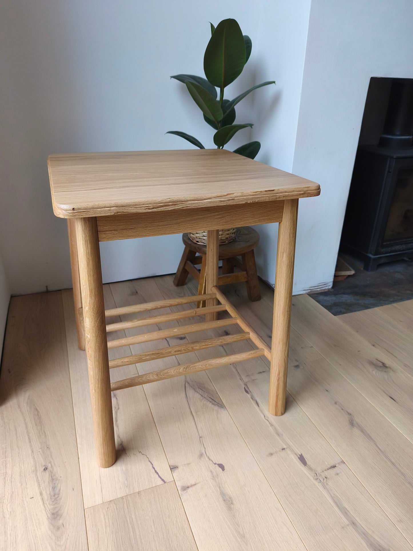 Scandi Style Oak Side Table