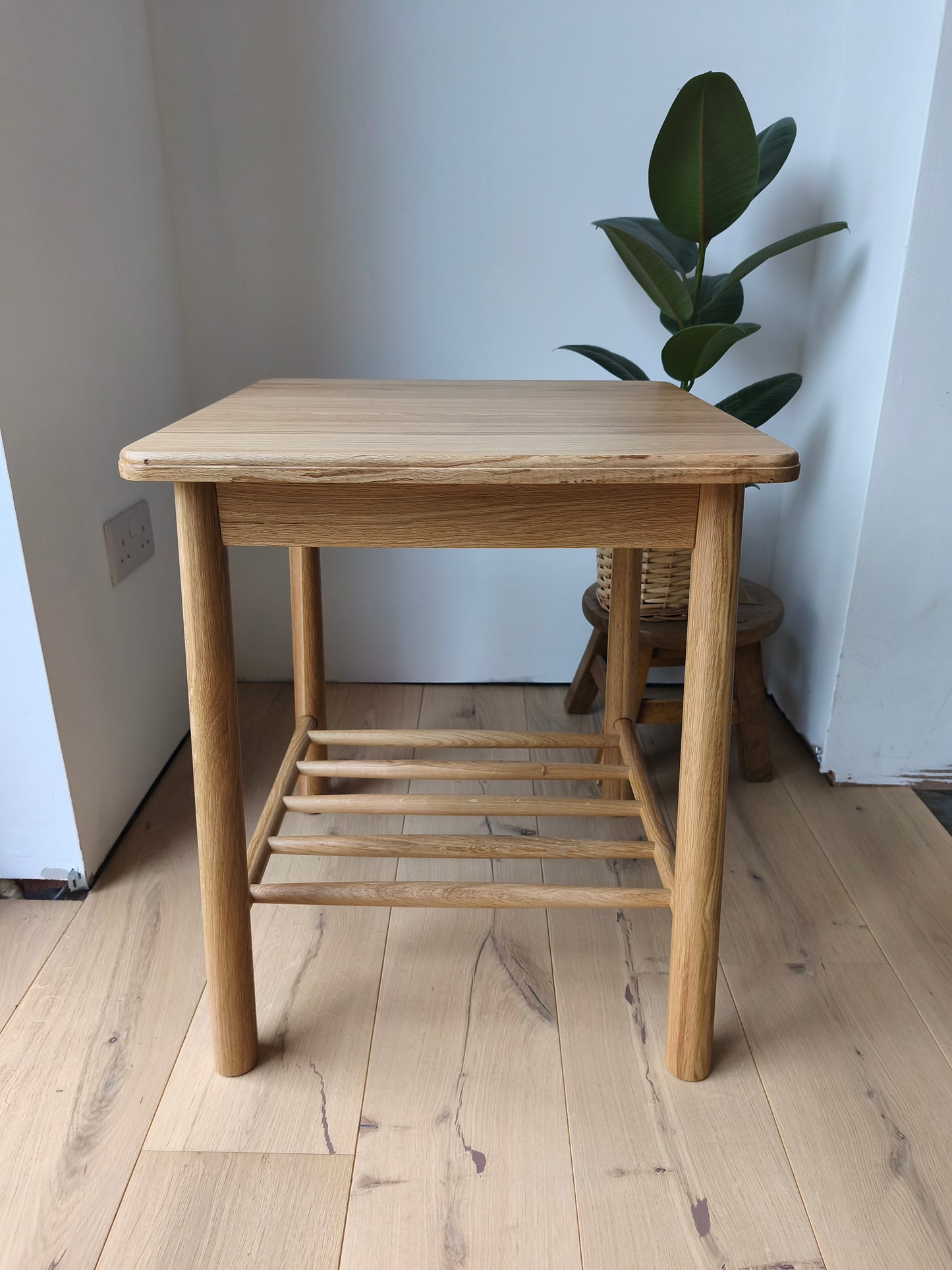 Scandi Style Oak Side Table