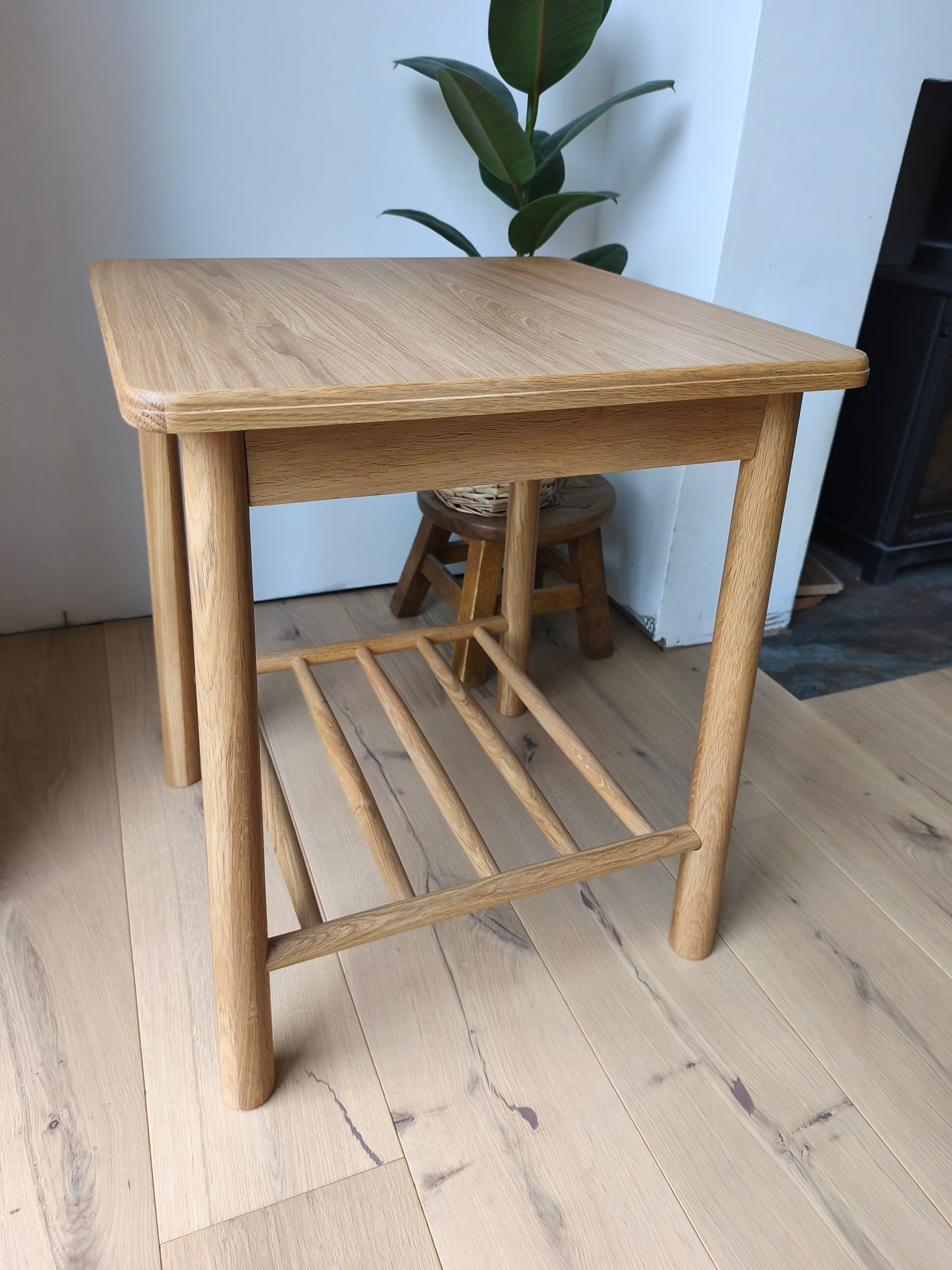 Scandi Style Oak Side Table