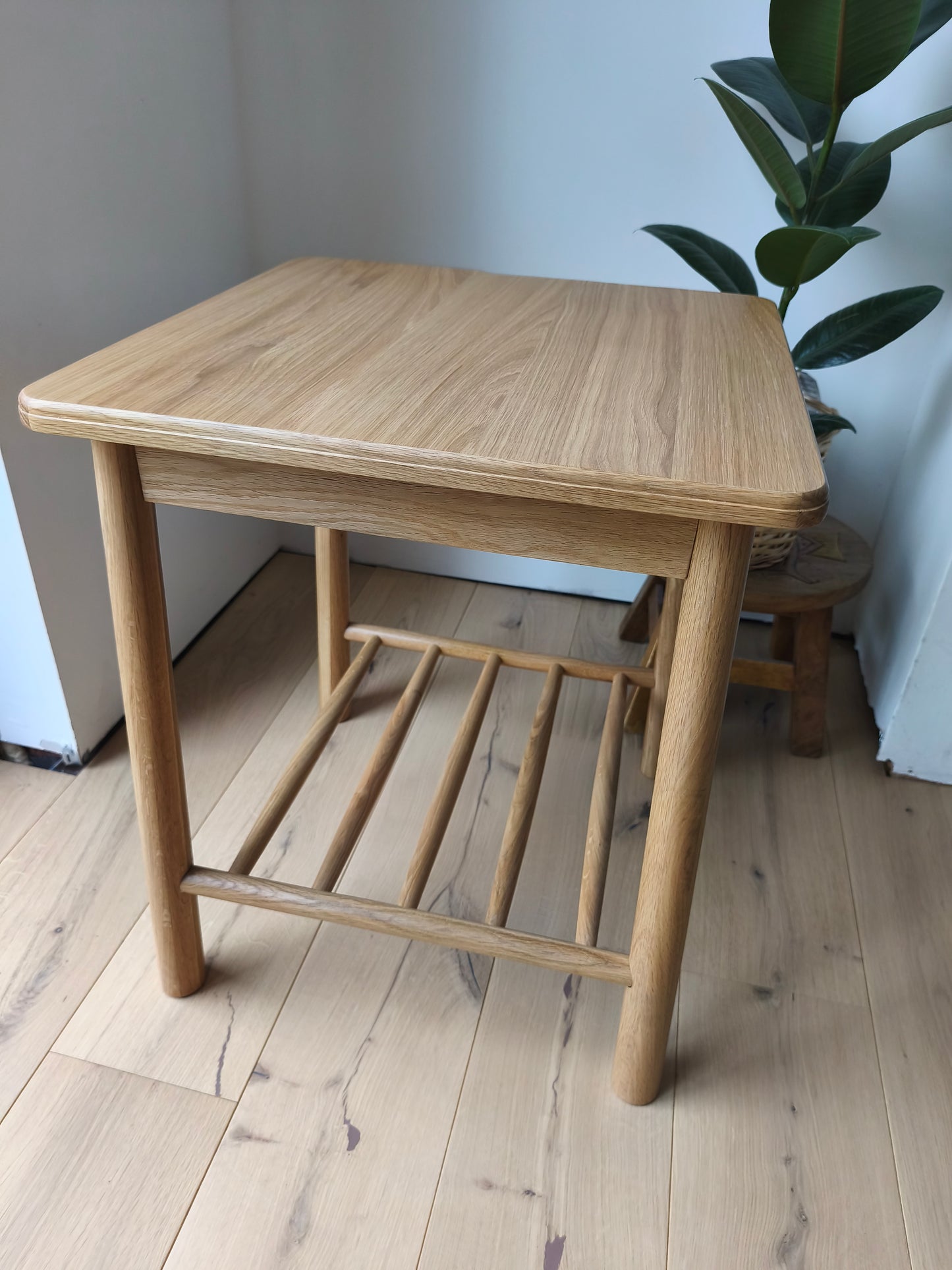 Scandi Style Oak Side Table