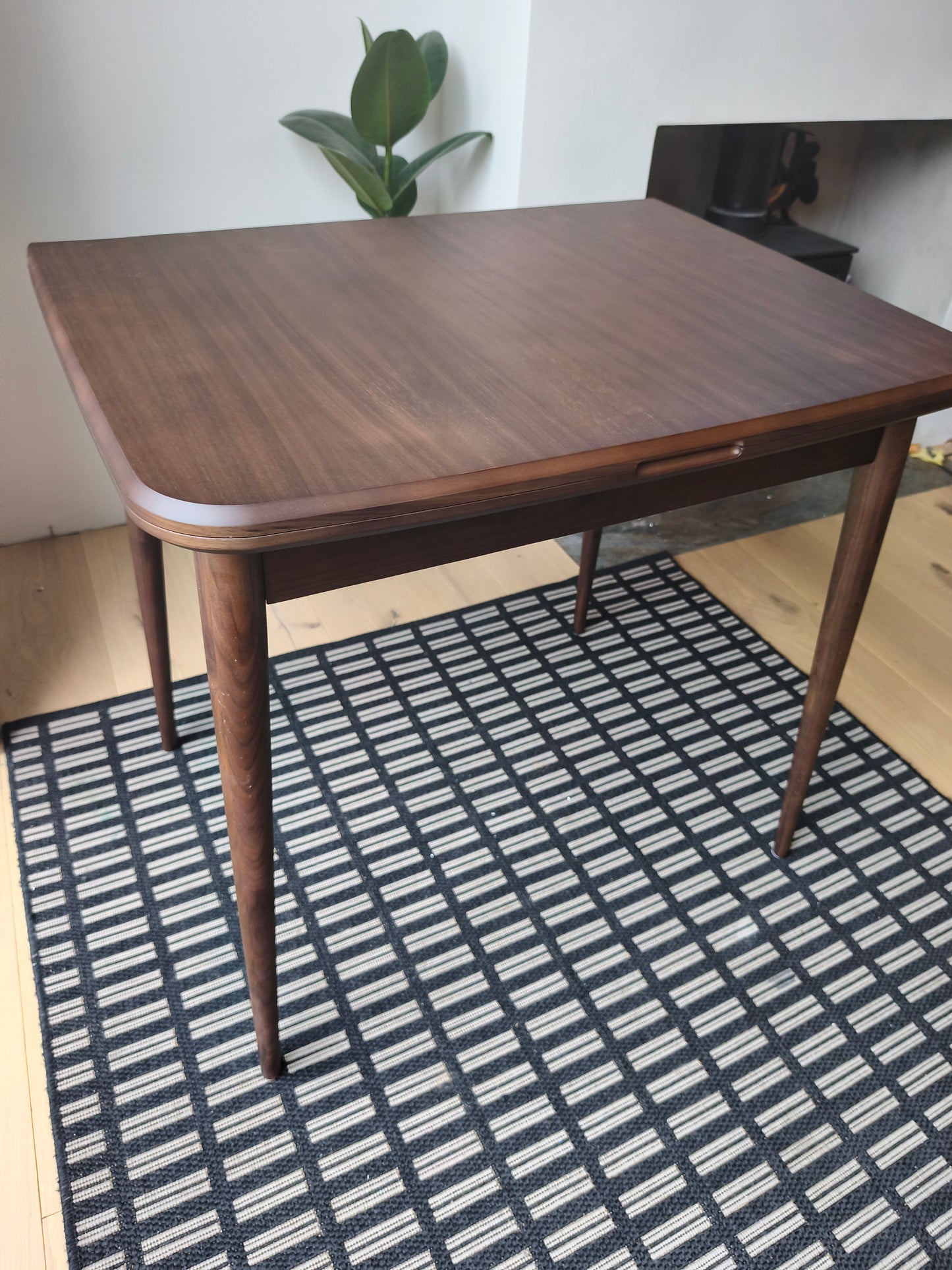 Folding Dining Table in Walnut to seat 2-6
